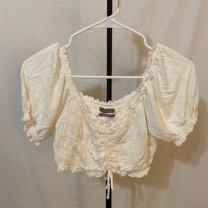 Urban outfitters white crop top